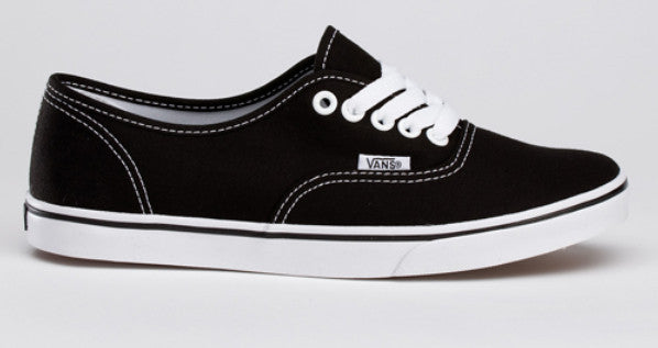 Vans Authentic Lo Pro Black True White Canvas Famous Rock Shop Newcastle 2300 NSW Australia