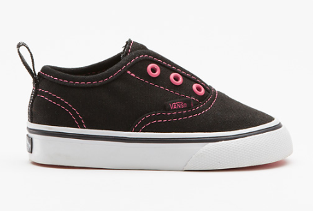 Vans Authentic V (Glitter Pop) Black Hot Pink Infant Famous Rock Shop Newcastle, 2300 NSW Australia