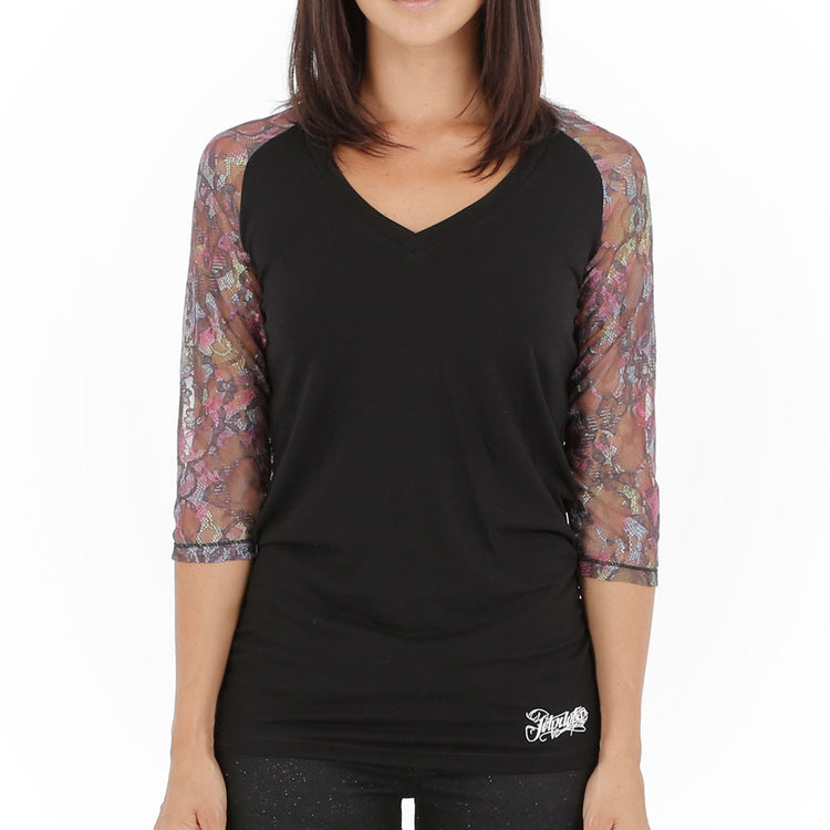 Jetpilot Bec Girls Raglan Black Women's Sizing 8-16 Famous Rock Shop. 517 Hunter Street Newcastle, 2300 NSW Australia